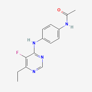 N-[4-[(6-Ethyl-5-fluoropyrimidin-4-yl)amino]phenyl]acetamide