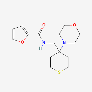 N-[(4-Morpholin-4-ylthian-4-yl)methyl]furan-2-carboxamide