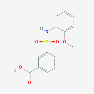 5-[(2-Methoxyphenyl)sulfamoyl]-2-methylbenzoic acid