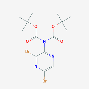 N,N-DI-BOc-2-amino-3,5-dibromopyrazine