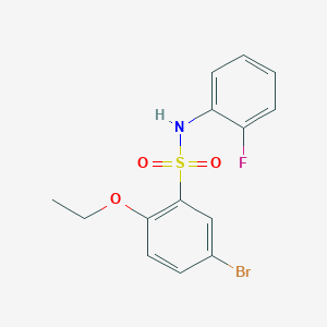 5-bromo-2-ethoxy-N-(2-fluorophenyl)benzenesulfonamide