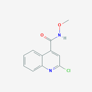 molecular formula C11H9ClN2O2 B2816753 2-chloro-N-methoxyquinoline-4-carboxamide CAS No. 1147278-02-1