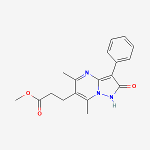 Methyl 3-(5,7-dimethyl-2-oxo-3-phenyl-1,2-dihydropyrazolo[1,5-a]pyrimidin-6-yl)propanoate
