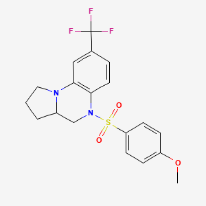 methyl 4-{[8-(trifluoromethyl)-2,3,3a,4-tetrahydropyrrolo[1,2-a]quinoxalin-5(1H)-yl]sulfonyl}phenyl ether