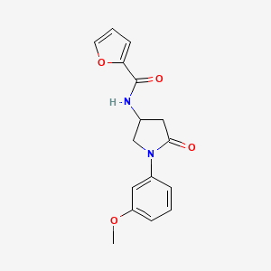 N-[1-(3-methoxyphenyl)-5-oxopyrrolidin-3-yl]-2-furamide