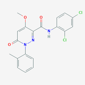 N-(2,4-dichlorophenyl)-4-methoxy-1-(2-methylphenyl)-6-oxopyridazine-3-carboxamide