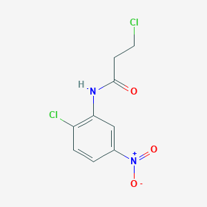 molecular formula C9H8Cl2N2O3 B2816785 3-chloro-N-(2-chloro-5-nitrophenyl)propanamide CAS No. 90348-48-4