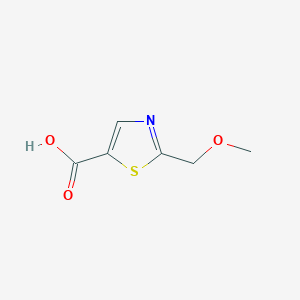 molecular formula C6H7NO3S B2816797 5-Thiazolecarboxylic acid, 2-(methoxymethyl)- CAS No. 59855-96-8