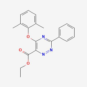 Ethyl 5-(2,6-dimethylphenoxy)-3-phenyl-1,2,4-triazine-6-carboxylate