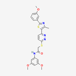 N-(3,5-dimethoxyphenyl)-2-((6-(2-(3-methoxyphenyl)-4-methylthiazol-5-yl)pyridazin-3-yl)thio)acetamide