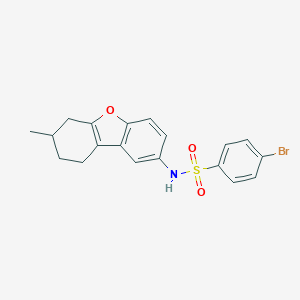 molecular formula C19H18BrNO3S B281686 4-bromo-N-(7-methyl-6,7,8,9-tetrahydrodibenzo[b,d]furan-2-yl)benzenesulfonamide 