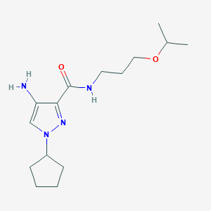 4-Amino-1-cyclopentyl-N-(3-isopropoxypropyl)-1H-pyrazole-3-carboxamide