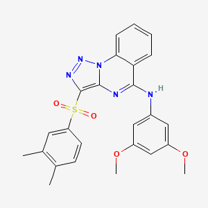 N-(3,5-dimethoxyphenyl)-3-(3,4-dimethylphenyl)sulfonyltriazolo[1,5-a]quinazolin-5-amine