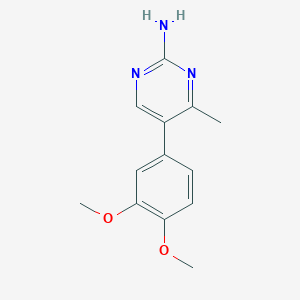 5-(3,4-Dimethoxyphenyl)-4-methyl-2-pyrimidinamine