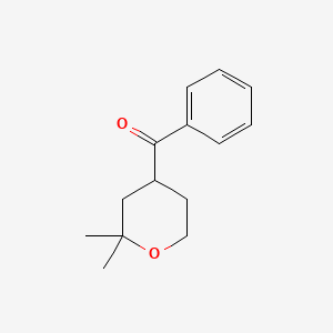 (2,2-dimethyltetrahydro-2H-pyran-4-yl)(phenyl)methanone