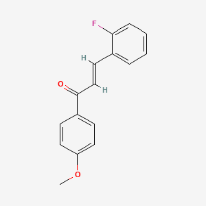 (2E)-3-(2-fluorophenyl)-1-(4-methoxyphenyl)prop-2-en-1-one