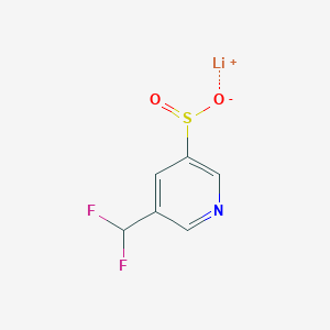 molecular formula C6H4F2LiNO2S B2816890 Lithium;5-(difluoromethyl)pyridine-3-sulfinate CAS No. 2230798-69-1