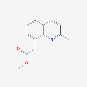 molecular formula C13H13NO2 B2816901 Methyl 2-(2-methylquinolin-8-yl)acetate CAS No. 1412256-13-3