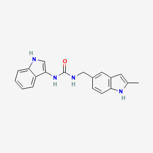 molecular formula C19H18N4O B2816915 1-(1H-indol-3-yl)-3-[(2-methyl-1H-indol-5-yl)methyl]urea CAS No. 941879-04-5