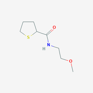 molecular formula C8H15NO2S B2816921 N-(2-甲氧基乙基)硫代环戊烷-2-羧酰胺 CAS No. 1795076-29-7