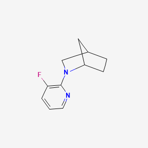 molecular formula C11H13FN2 B2816924 2-(3-Fluoropyridin-2-yl)-2-azabicyclo[2.2.1]heptane CAS No. 2124418-34-2
