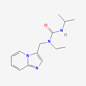 molecular formula C14H20N4O B2816934 1-乙基-1-(咪唑[1,2-a]吡啶-3-基甲基)-3-异丙基脲 CAS No. 1448077-77-7