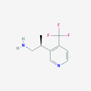 (2S)-2-[4-(Trifluoromethyl)pyridin-3-yl]propan-1-amine