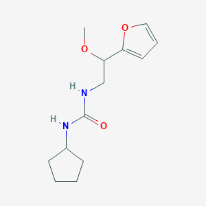 1-Cyclopentyl-3-(2-(furan-2-yl)-2-methoxyethyl)urea