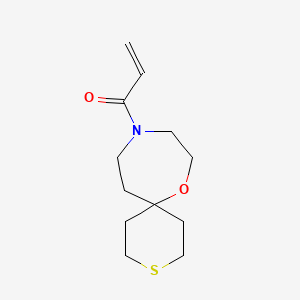 molecular formula C12H19NO2S B2816952 1-(7-Oxa-3-thia-10-azaspiro[5.6]dodecan-10-yl)prop-2-en-1-one CAS No. 2361642-13-7