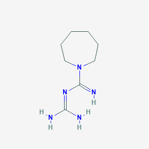 molecular formula C8H17N5 B2816957 N-[amino(imino)methyl]azepane-1-carboximidamide CAS No. 79787-65-8