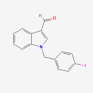 1-(4-iodobenzyl)-1H-indole-3-carbaldehyde