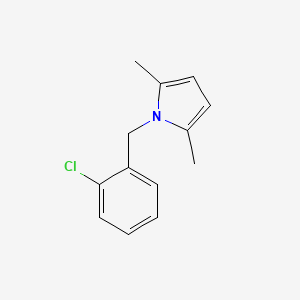 molecular formula C13H14ClN B2816968 1-[(2-chlorophenyl)methyl]-2,5-dimethyl-1H-pyrrole CAS No. 560995-32-6