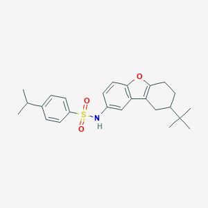molecular formula C25H31NO3S B281697 N-(8-tert-butyl-6,7,8,9-tetrahydrodibenzo[b,d]furan-2-yl)-4-isopropylbenzenesulfonamide 