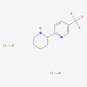 2-Piperidin-2-yl-5-(trifluoromethyl)pyridine;dihydrochloride