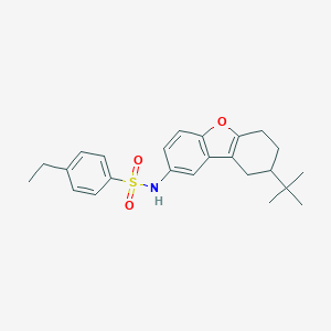 molecular formula C24H29NO3S B281702 N-(8-tert-butyl-6,7,8,9-tetrahydrodibenzo[b,d]furan-2-yl)-4-ethylbenzenesulfonamide 