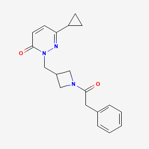 6-Cyclopropyl-2-[[1-(2-phenylacetyl)azetidin-3-yl]methyl]pyridazin-3-one