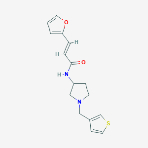 (2E)-3-(furan-2-yl)-N-{1-[(thiophen-3-yl)methyl]pyrrolidin-3-yl}prop-2-enamide