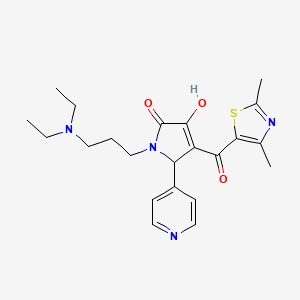 1-(3-(diethylamino)propyl)-4-(2,4-dimethylthiazole-5-carbonyl)-3-hydroxy-5-(pyridin-4-yl)-1H-pyrrol-2(5H)-one
