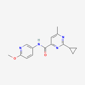 2-Cyclopropyl-N-(6-methoxypyridin-3-yl)-6-methylpyrimidine-4-carboxamide