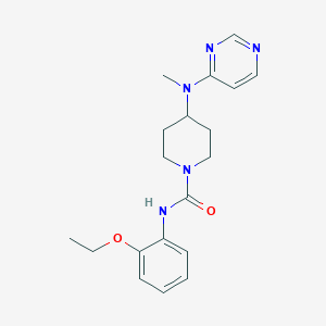 N-(2-Ethoxyphenyl)-4-[methyl(pyrimidin-4-yl)amino]piperidine-1-carboxamide