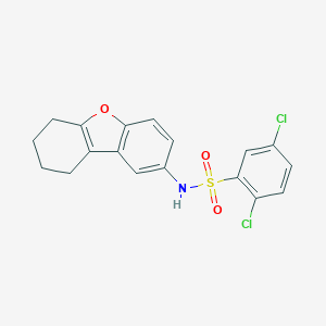 molecular formula C18H15Cl2NO3S B281708 2,5-dichloro-N-(6,7,8,9-tetrahydrodibenzo[b,d]furan-2-yl)benzenesulfonamide 