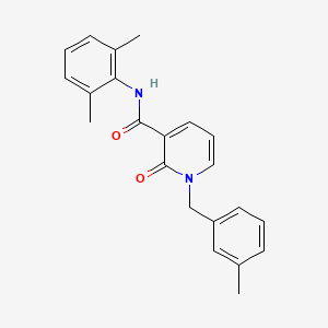 molecular formula C22H22N2O2 B2817080 N-(2,6-二甲基苯基)-1-(3-甲基苯基)-2-氧代-1,2-二氢吡啶-3-甲酸酰胺 CAS No. 946247-42-3