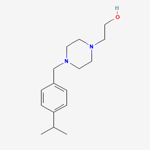 molecular formula C16H26N2O B2817085 2-[4-[(4-Propan-2-ylphenyl)methyl]piperazin-1-yl]ethanol CAS No. 415714-03-3