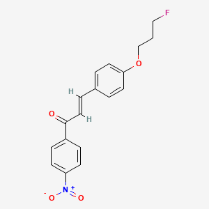 (2E)-3-[4-(3-fluoropropoxy)phenyl]-1-(4-nitrophenyl)prop-2-en-1-one