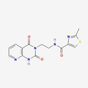 N-(2-(2,4-dioxo-1,2-dihydropyrido[2,3-d]pyrimidin-3(4H)-yl)ethyl)-2-methylthiazole-4-carboxamide