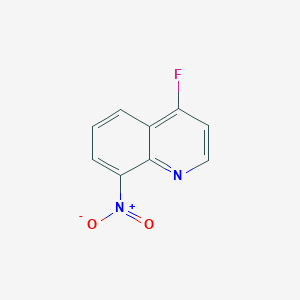 molecular formula C9H5FN2O2 B2817110 4-Fluoro-8-nitroquinoline CAS No. 2413884-31-6