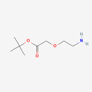 molecular formula C8H17NO3 B2817142 叔丁基 2-(2-氨基乙氧基)乙酸酯 CAS No. 1155811-37-2