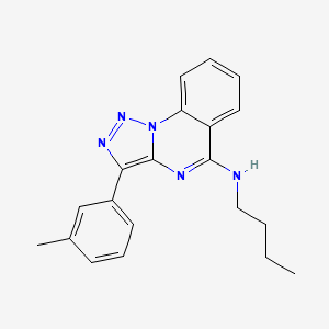 molecular formula C20H21N5 B2817147 N-butyl-3-(m-tolyl)-[1,2,3]triazolo[1,5-a]quinazolin-5-amine CAS No. 902580-95-4