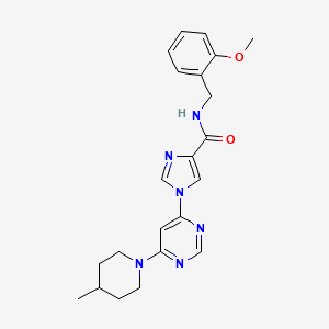 N~4~-(2-methoxybenzyl)-1-[6-(4-methylpiperidino)-4-pyrimidinyl]-1H-imidazole-4-carboxamide