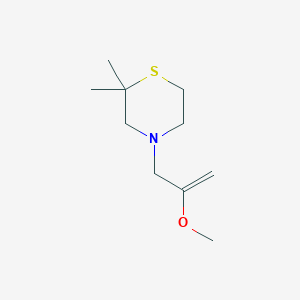 4-(2-Methoxyprop-2-enyl)-2,2-dimethylthiomorpholine